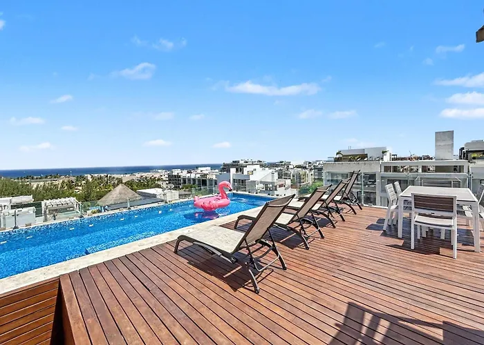 New 1 Bedroom + Ocean View Apartment Playa del Carmen